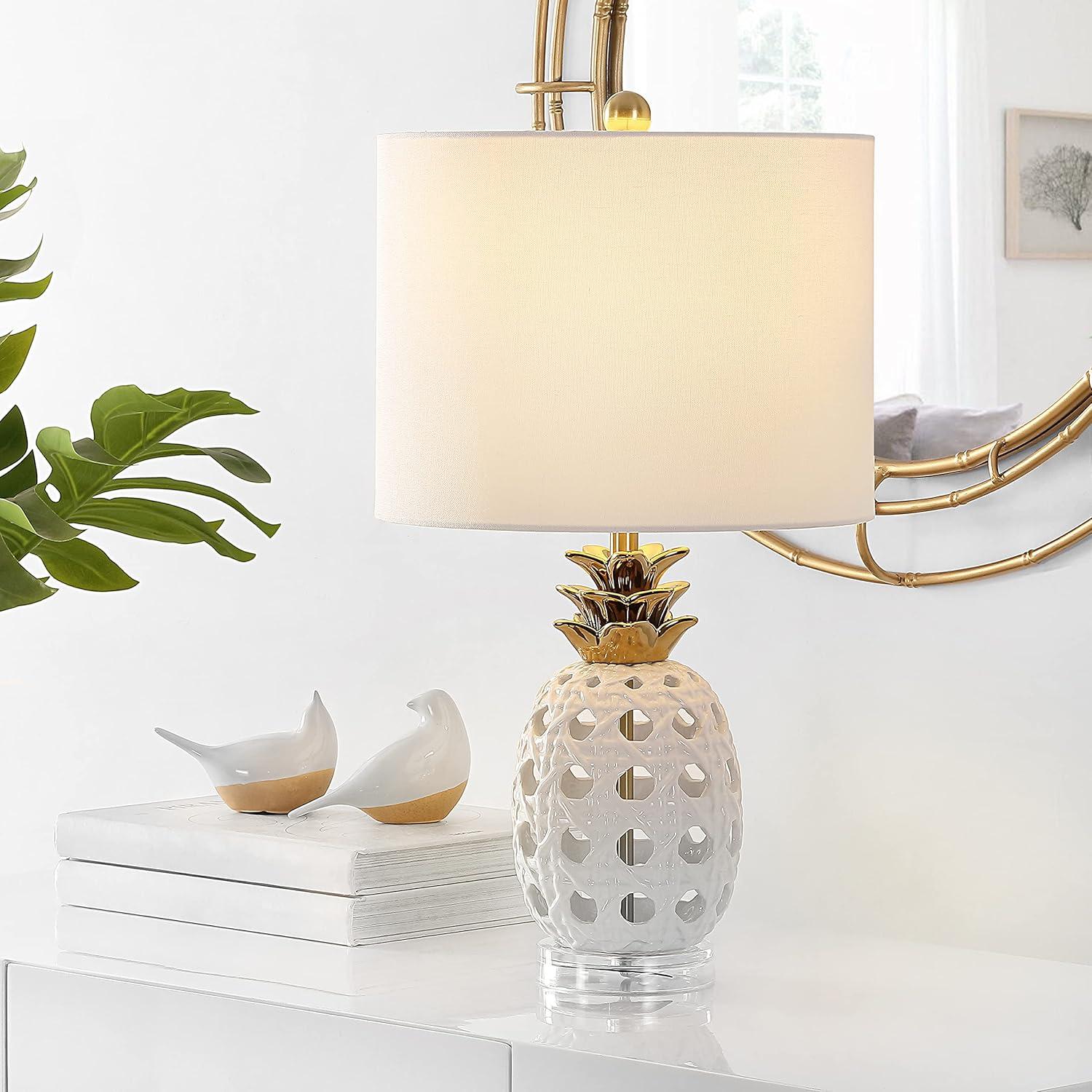 Sonny Table Lamp - 24 Inch Height - TBL4357 - White - Safavieh