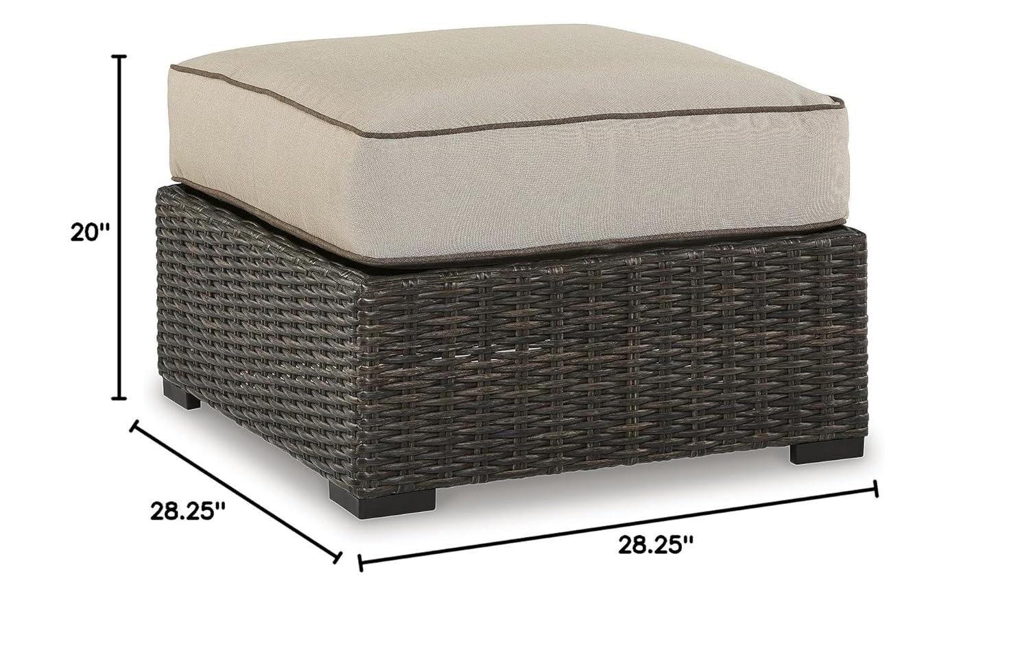 Hokku Designs Gwennoline Outdoor Ottoman