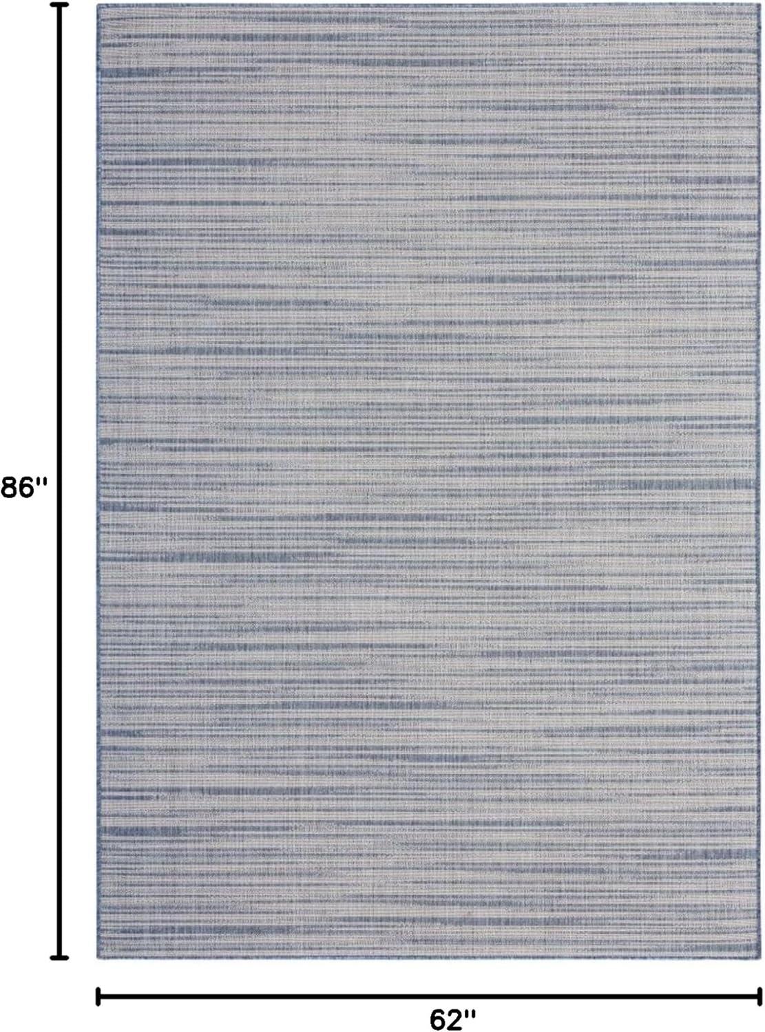 Nicole Miller Abstract Blue Indoor / Outdoor Area Rug