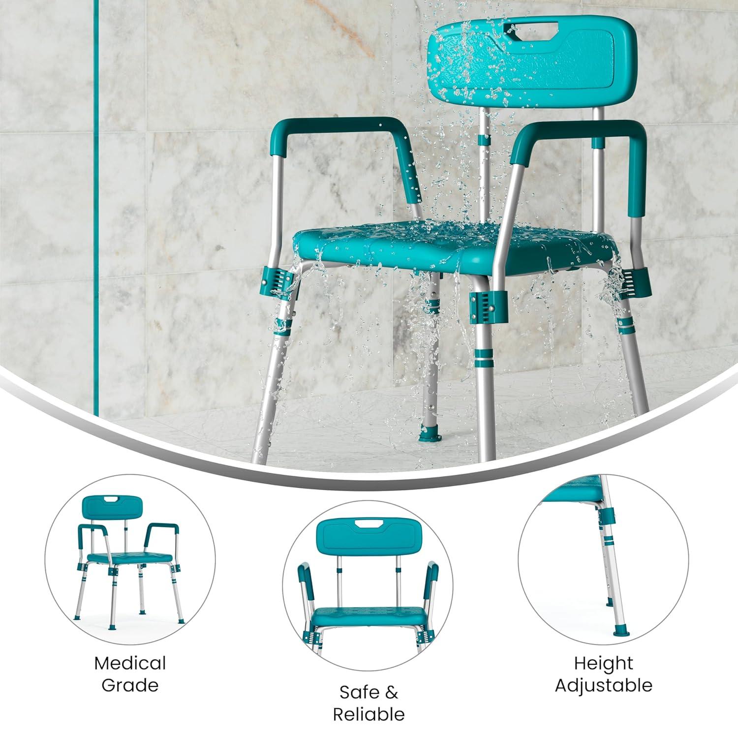 Jane Aluminum Height Adjustable Bath and Shower Chair