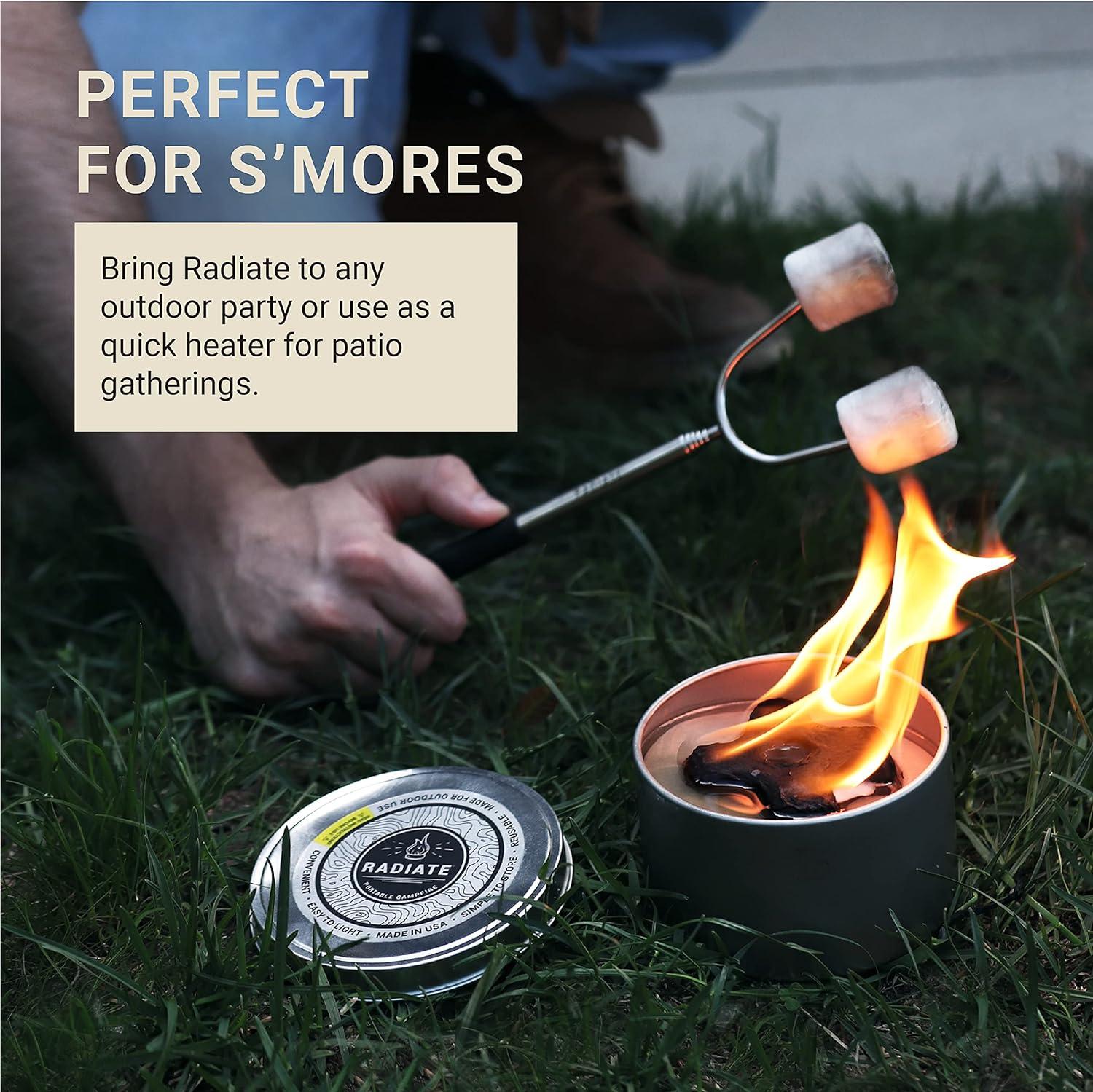 Radiate Portable Recycled Soy Wax Campfire Pit