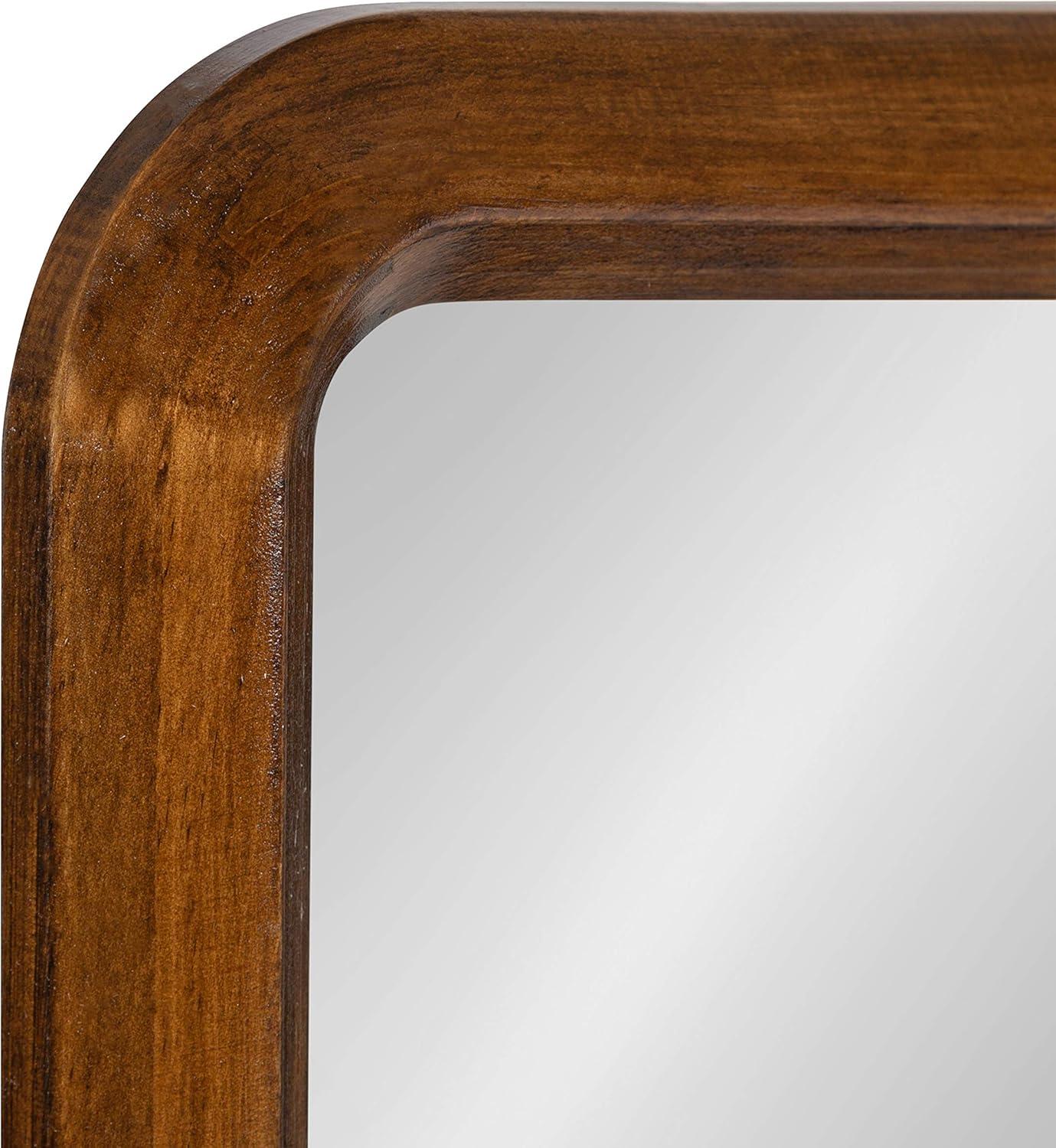 Pao Full Length Wall Mirror Walnut Brown - Kate & Laurel All Things Decor