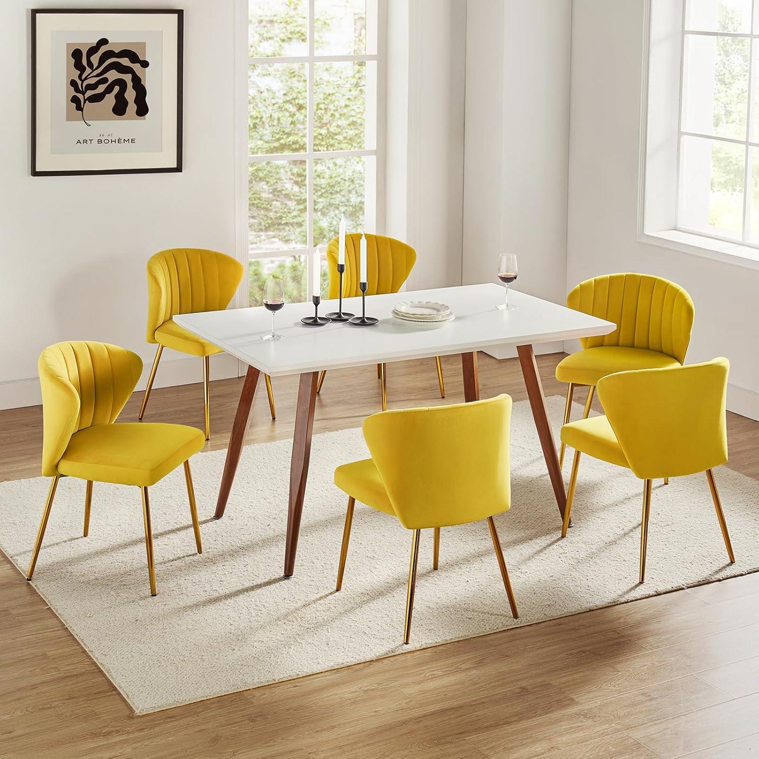 Velvet Accent Chair Upholstered Armless Side Chair Gold Leg Home Living Room Adult Fushia
