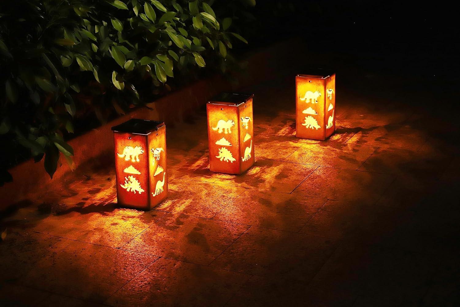 Techko Solar Themed Silhouette Indoor/Outdoor Garden Décor Lantern