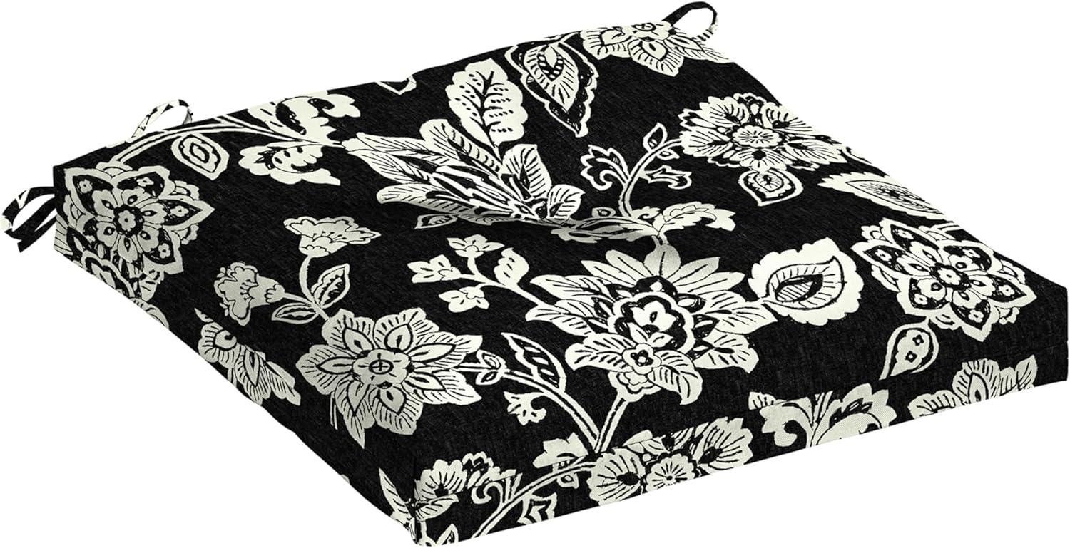 Arden Plush Modern Tufted Polyfill Seat Cushion, 20 x 20, Arden x Alexandra Kay Collection, Water Repellent, Fade Resistant, Backroad Blossom Blue