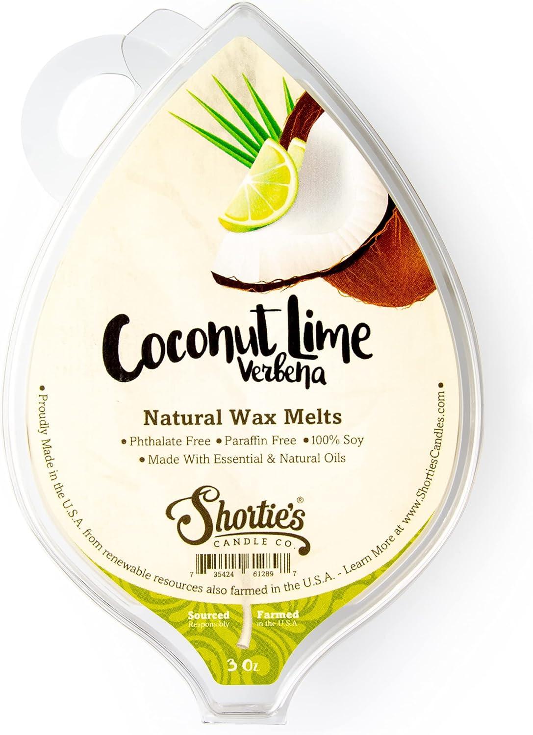 Coconut Lime Verbena Natural Soy Wax Melts, 3 oz