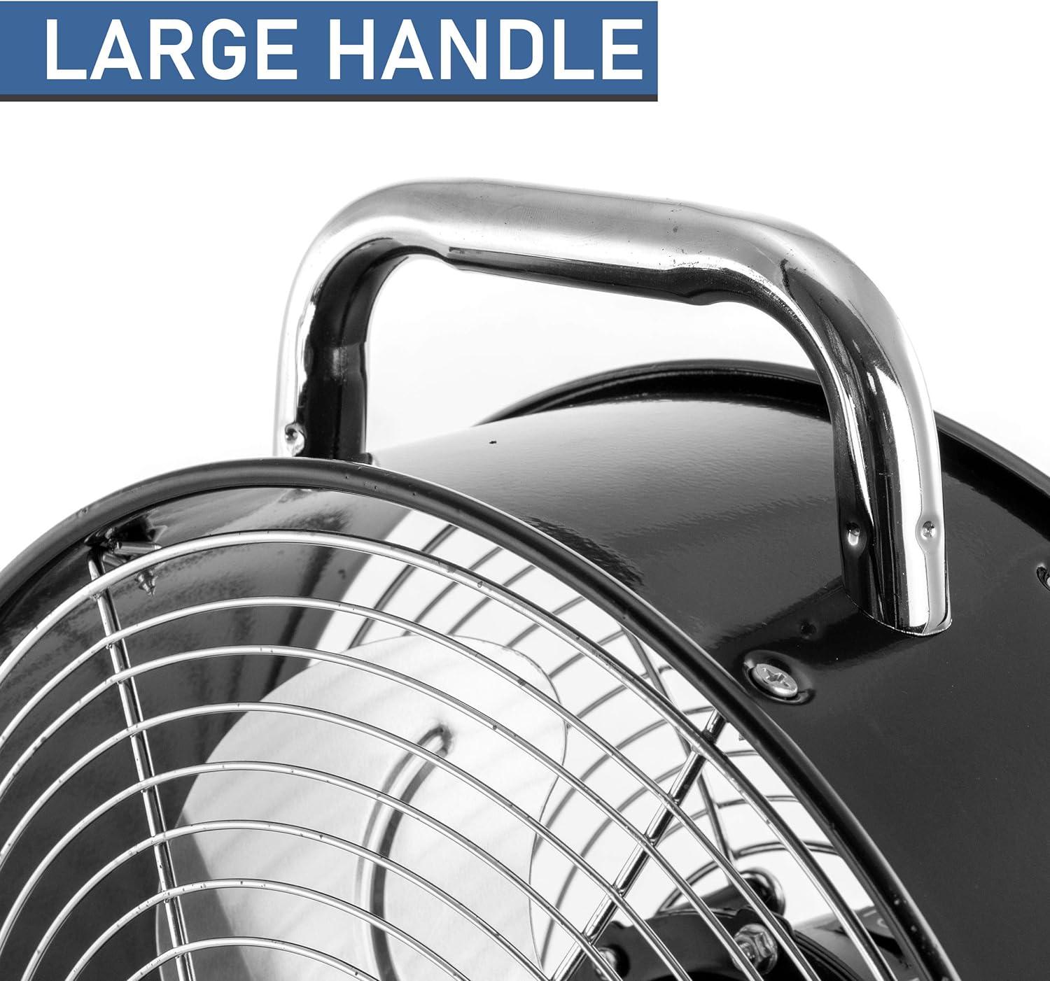 Vie Air 12 Inch High Velocity Dual Speed Retro Metal Drum Fan