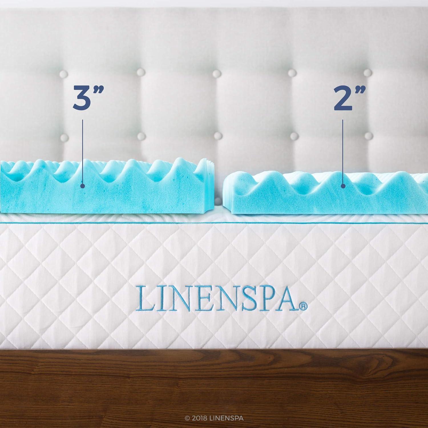 Twin XL Eggcrate Gel Memory Foam Mattress Topper