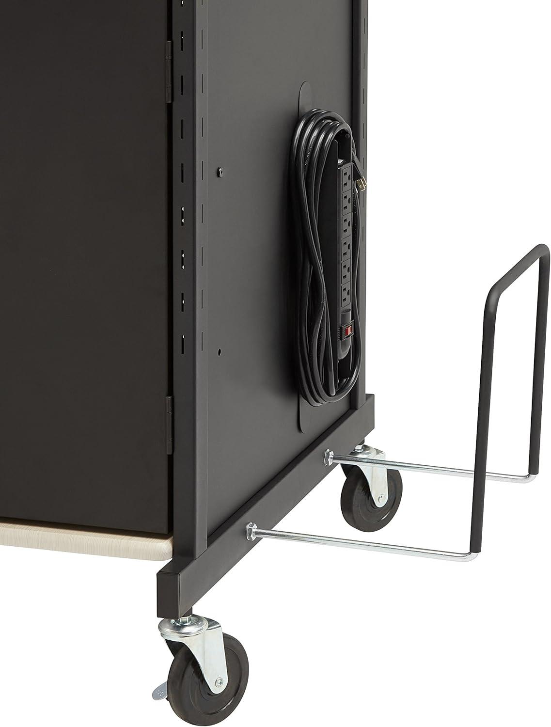 40'' H x 21'' W 1 AV Cart with Wheels