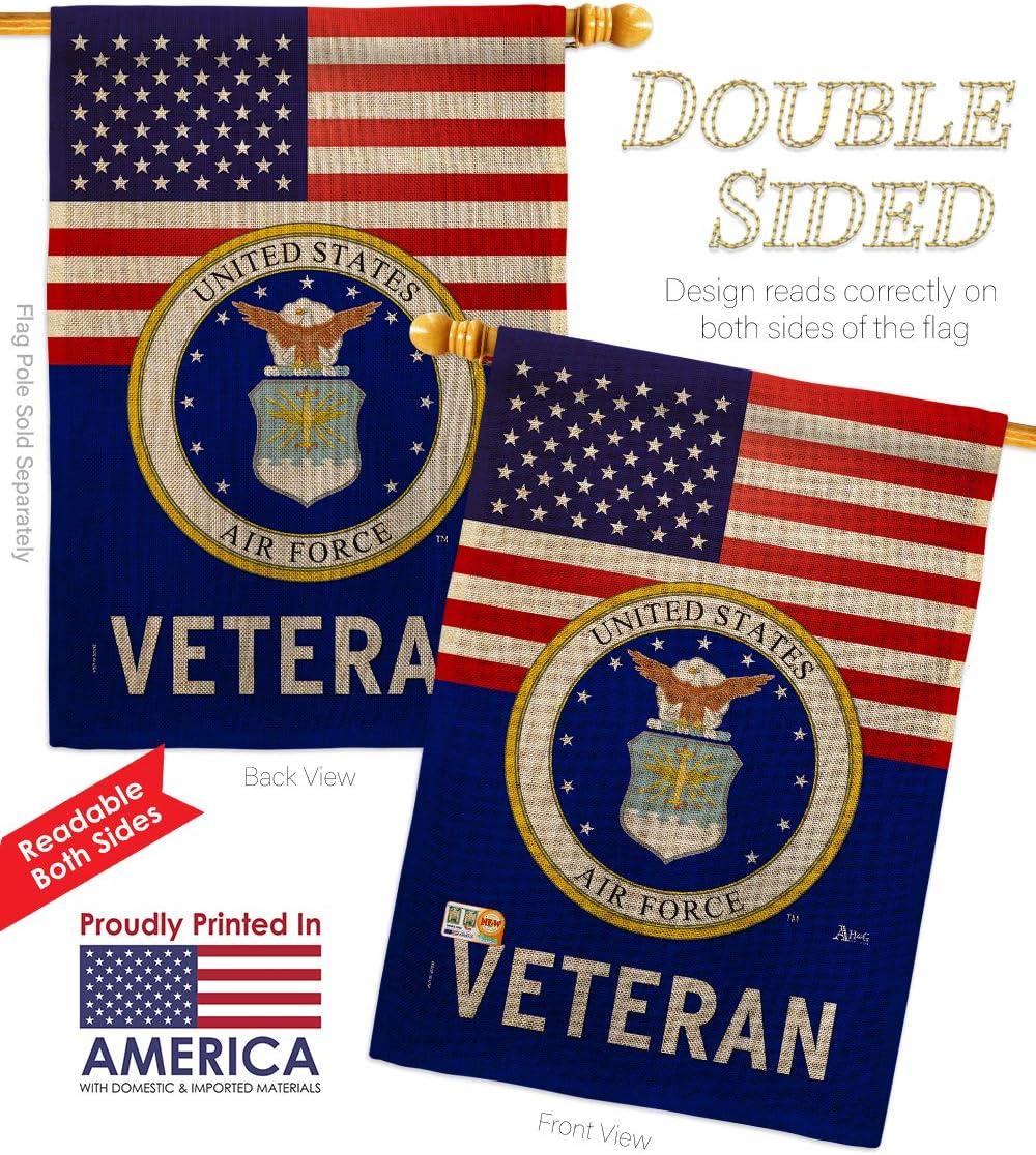 Americana Home & Garden  Home of Air Force House Flag - Double-Sided Military Decoration Banner - 28 x 40 in.