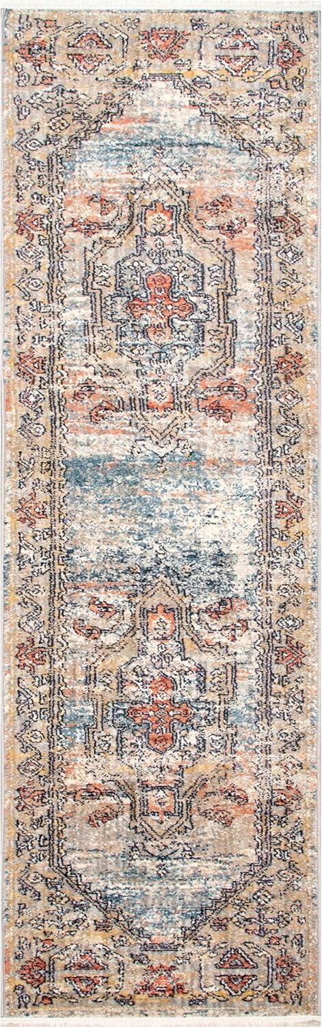 Nuloom Marley Traditional Medallion Fringe Indoor Area Rug