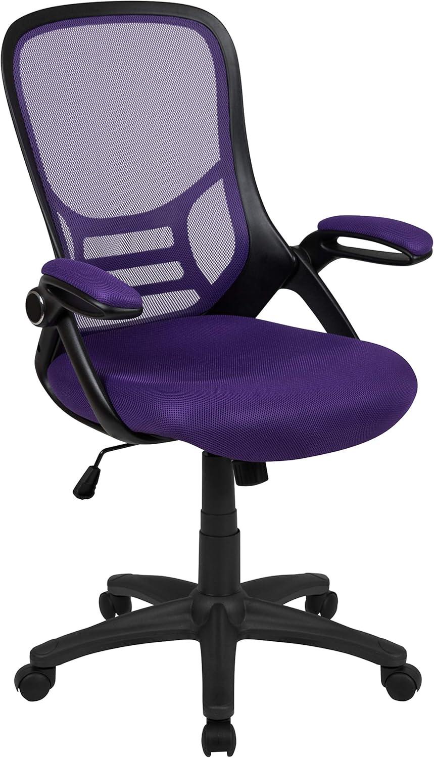 Flash Furniture High Back Mesh Ergonomic Swivel Office Chair with Flip-up Arms