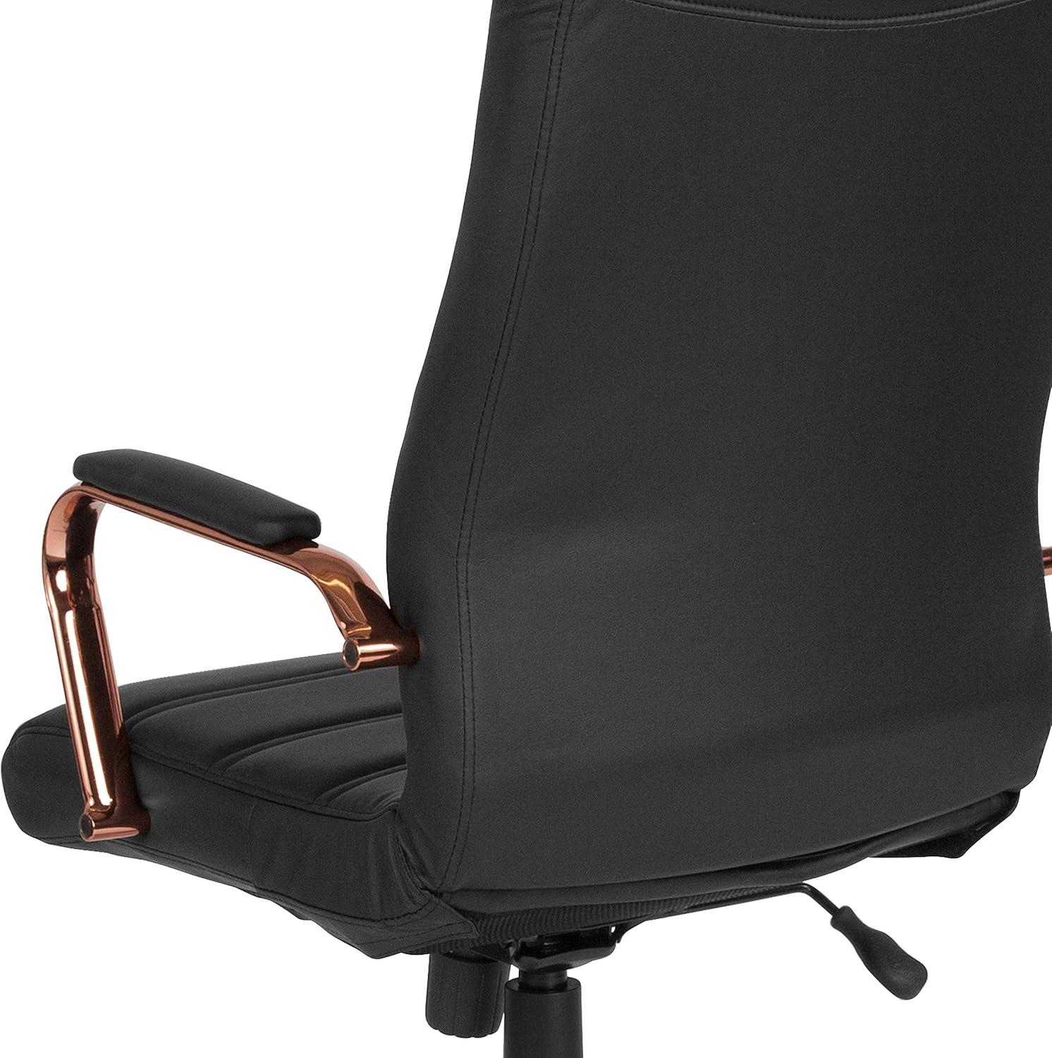 Flash Furniture High Back Executive Swivel Office Chair with Metal Frame and Arms