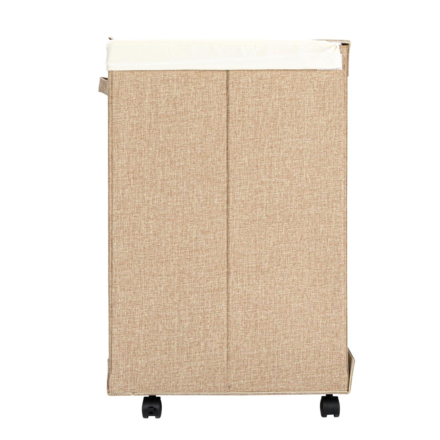 Household Essentials Rolling Laundry Hamper with Handles