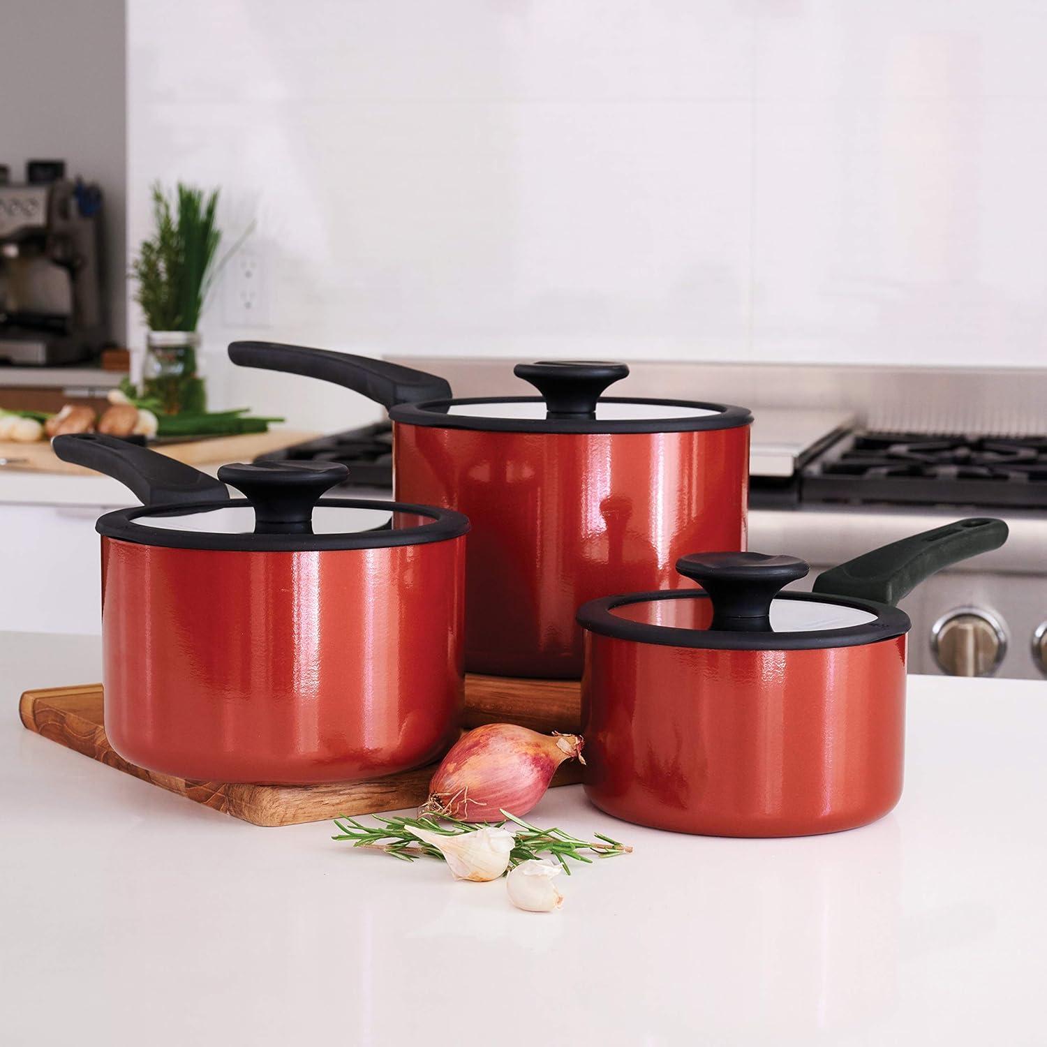 Tramontina Aluminum Non Stick Sauce Pan 6 Pc Nesting Set