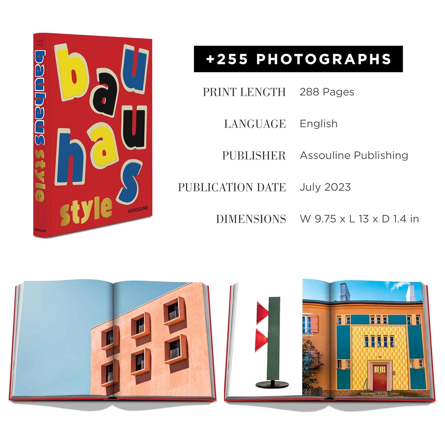 Bauhaus Style Red Hardcover Architecture Book