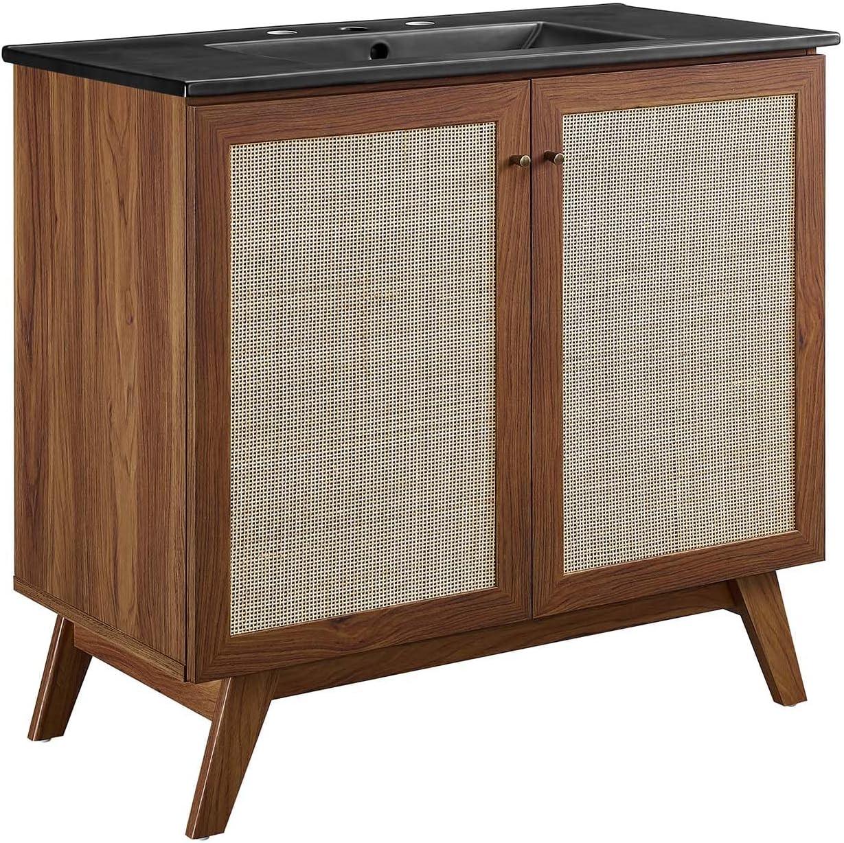 Modway Modway Soma 36'' Free Standing Single Bathroom Vanity with Manufactured Wood Top