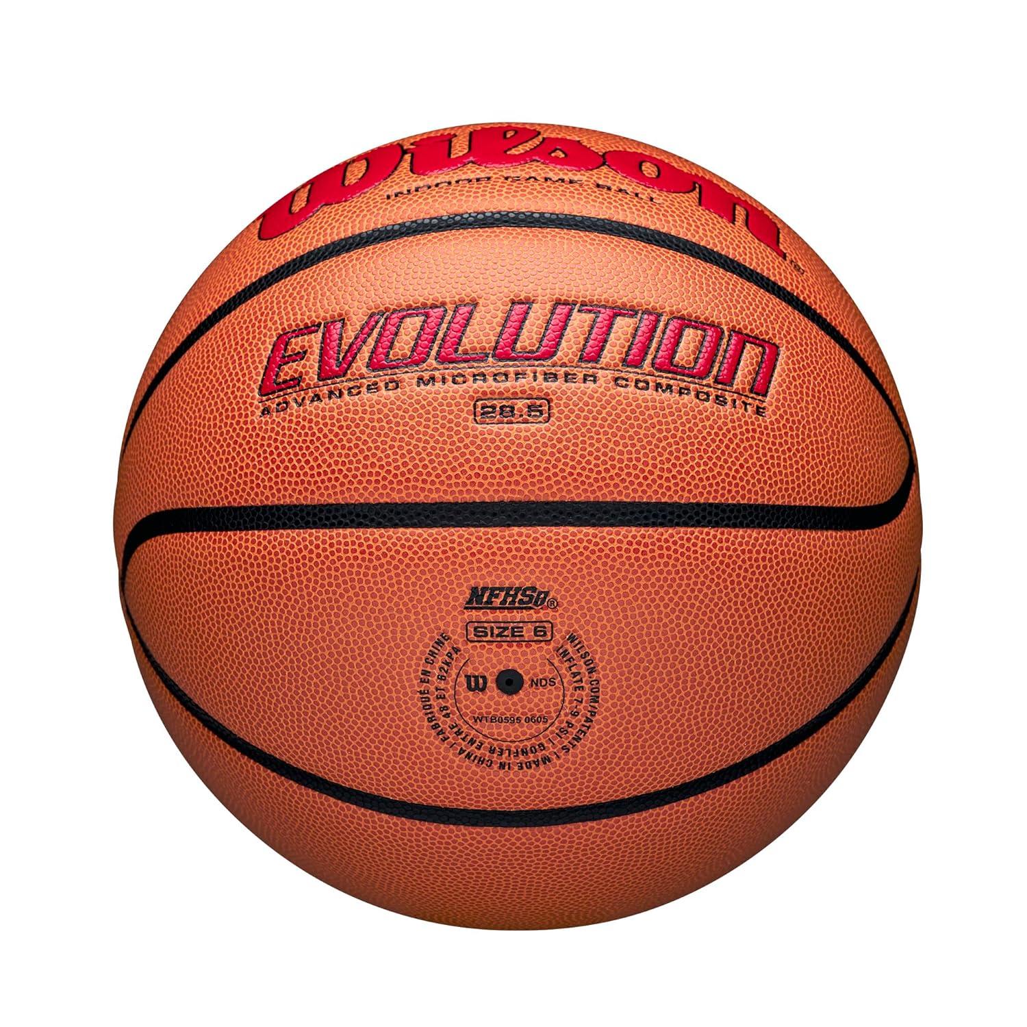 Wilson 28.5'' Evolution Game Basketball - Scarlet