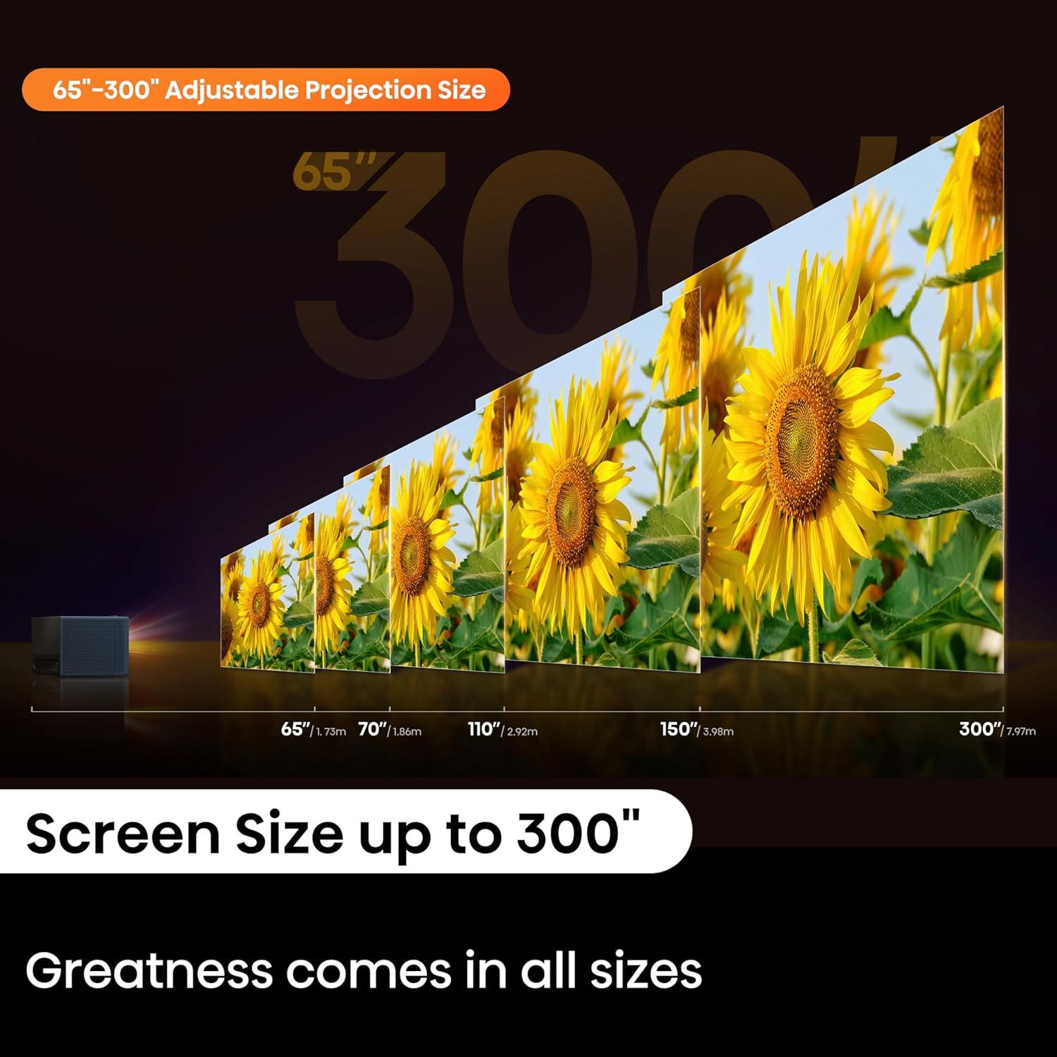 Hisense C1 Trichroma Laser 4K UHD Mini Projector with Dolby Vision, Dolby Atmos, & 1,600 Lumen Brightness