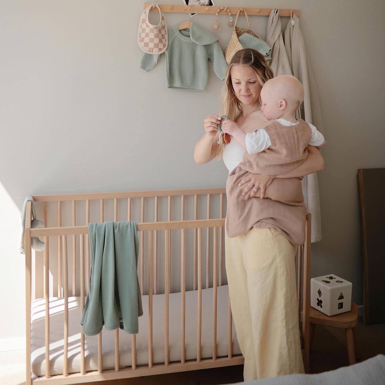 Stretchy Crib Sheet White  One Size