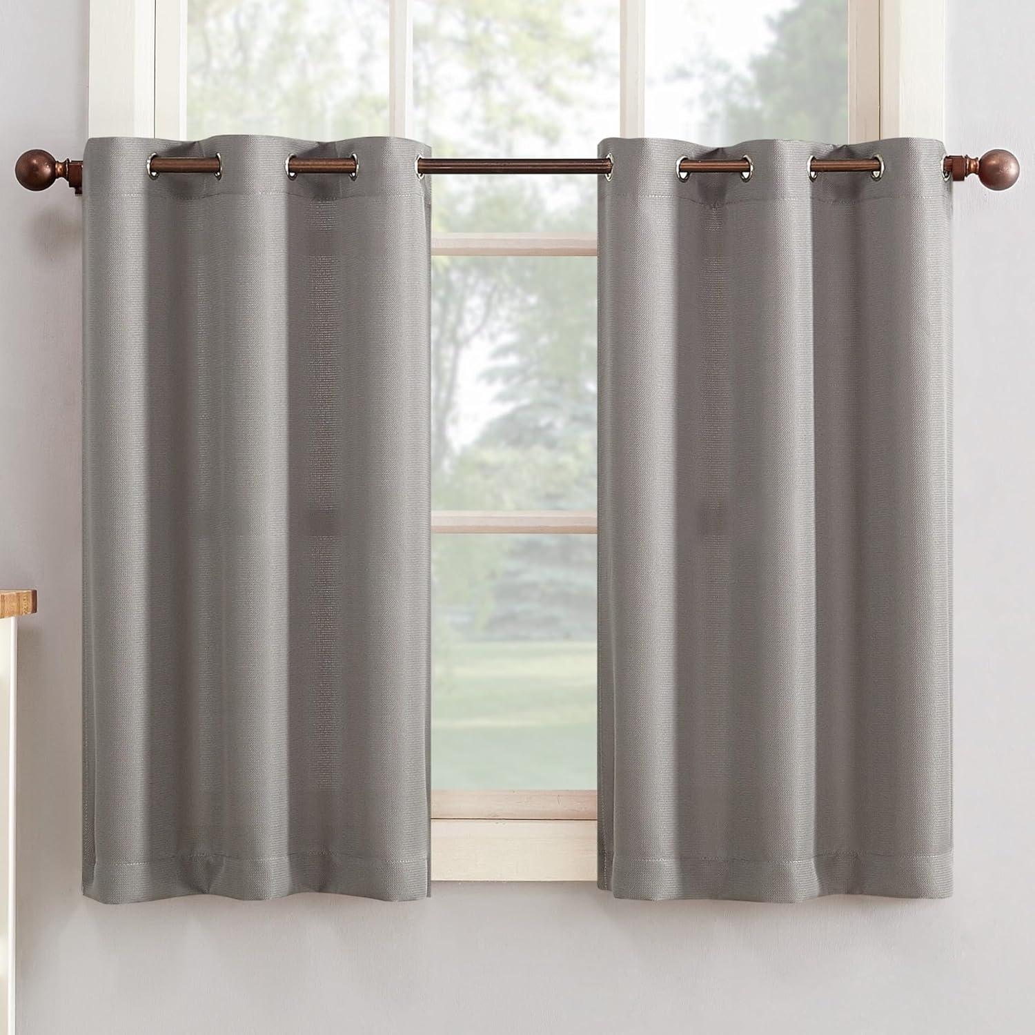 No. 918 Montego Window Curtain Valance/Kitchen Curtains, Set of 2, 56" x 24"