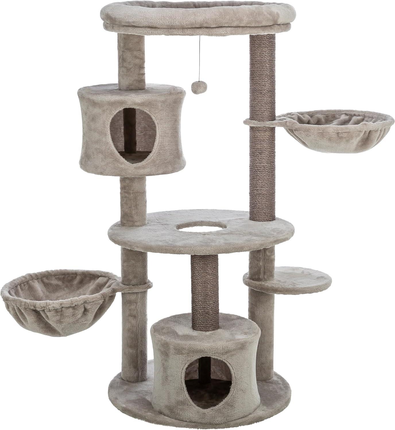 TRIXIE TRIXIE Anna 50-in Cat Tree, Jute Scratching Posts, Cat Tower with Condos, Hammocks, Platforms, Hanging Cat Toy