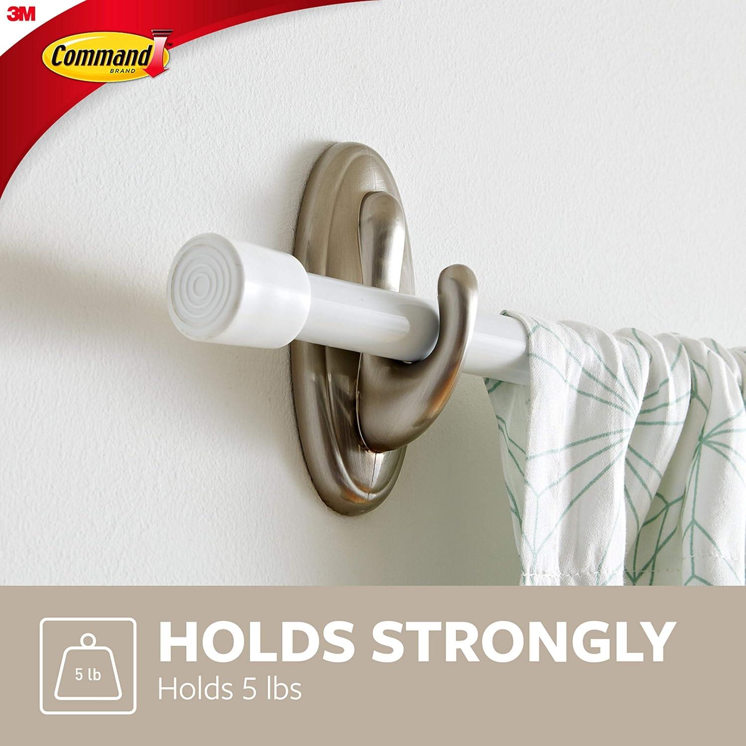 2pk Curtain Rod Hooks - Command