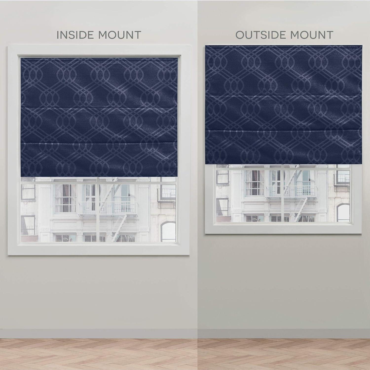 Amalgamated Textiles Exclusive Home Prague Trellis 100% Blackout Roman Shade