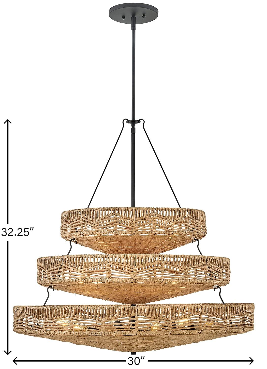 13 - Light Unique Tiered Chandelier