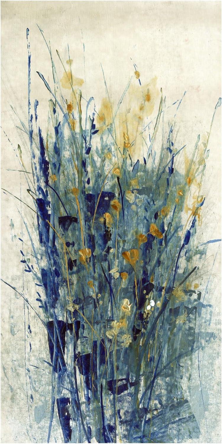 Trademark Fine Art -Tim Otoole 'Indigo Floral Ii' Canvas Art