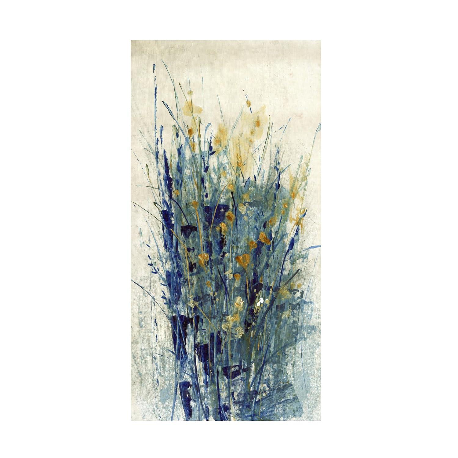 Trademark Fine Art -Tim Otoole 'Indigo Floral Ii' Canvas Art