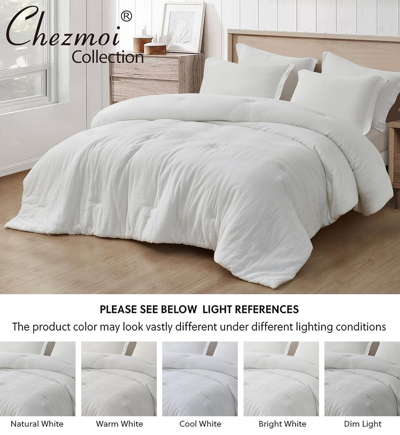 Chezmoi Collection Breeze Cotton Gauze Comforter Bedding Set