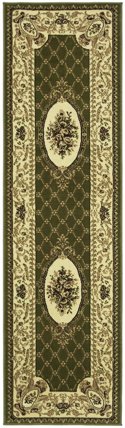Lyndhurst LNH223 Power Loomed Runner Rug - Sage/Ivory - 2'3"x8' - Safavieh.