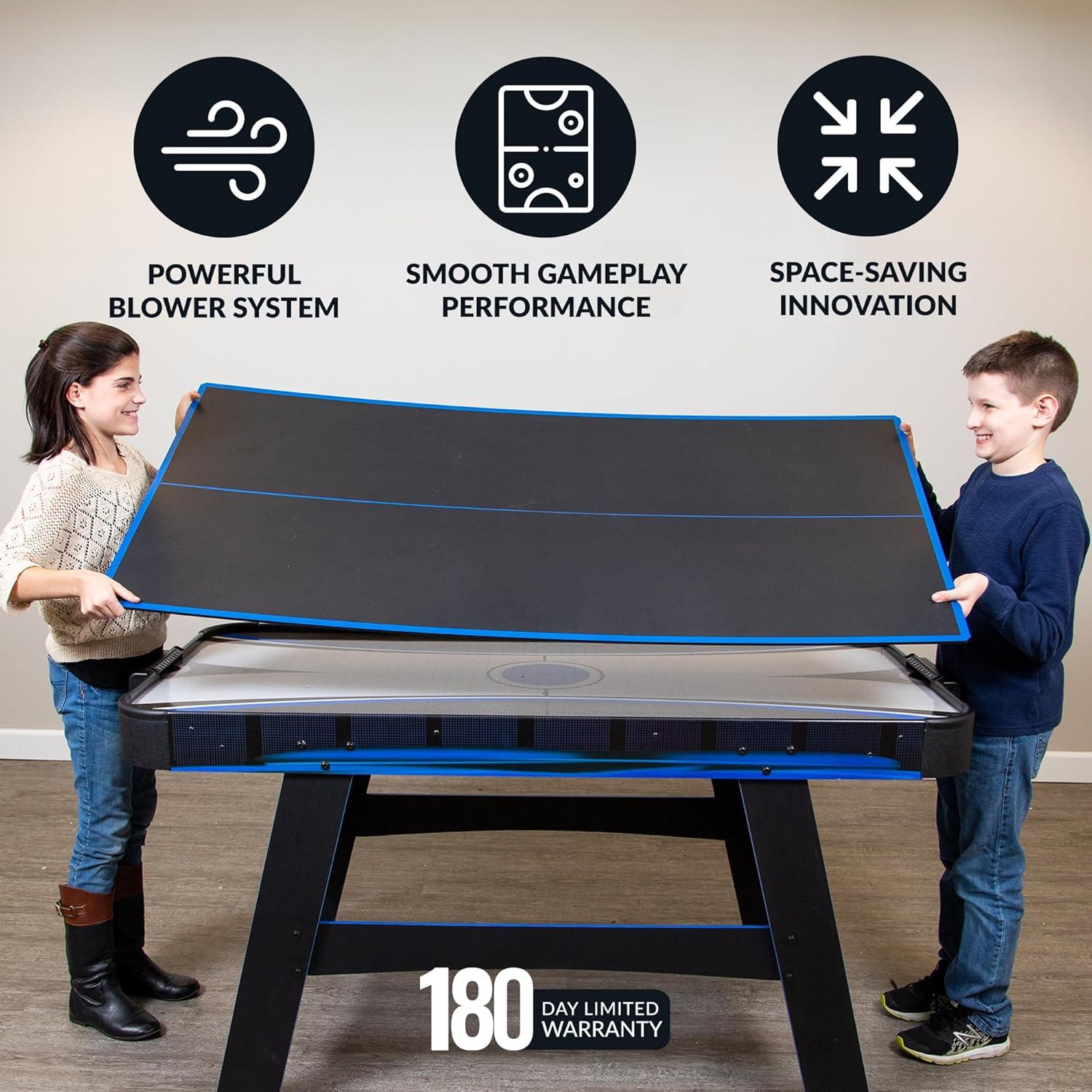Hathaway Games 5' Two Player Air Hockey Table with Manual Scoreboard