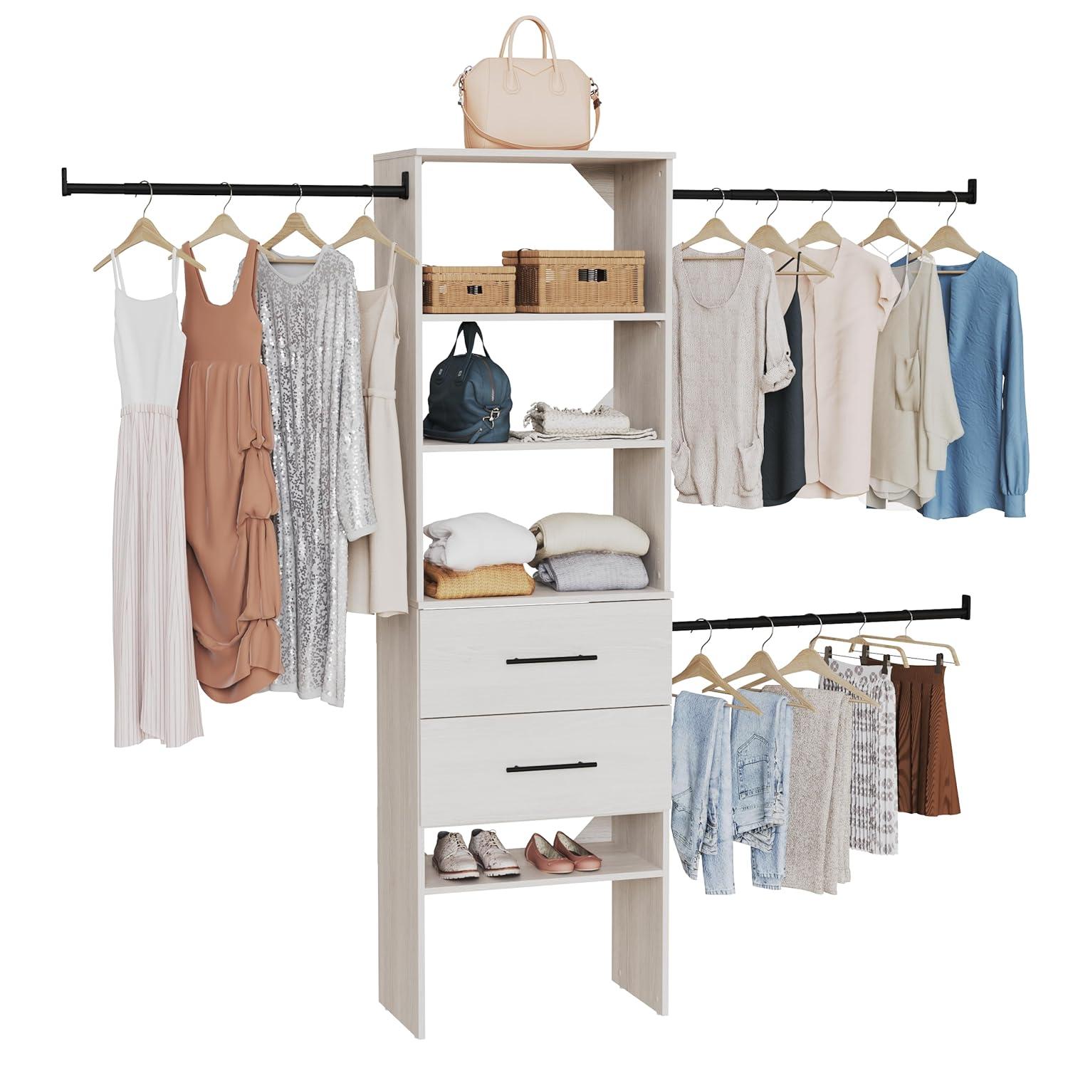 ClosetMaid SuiteSymphony 84" W -120" W Closet System Kit with Drawers