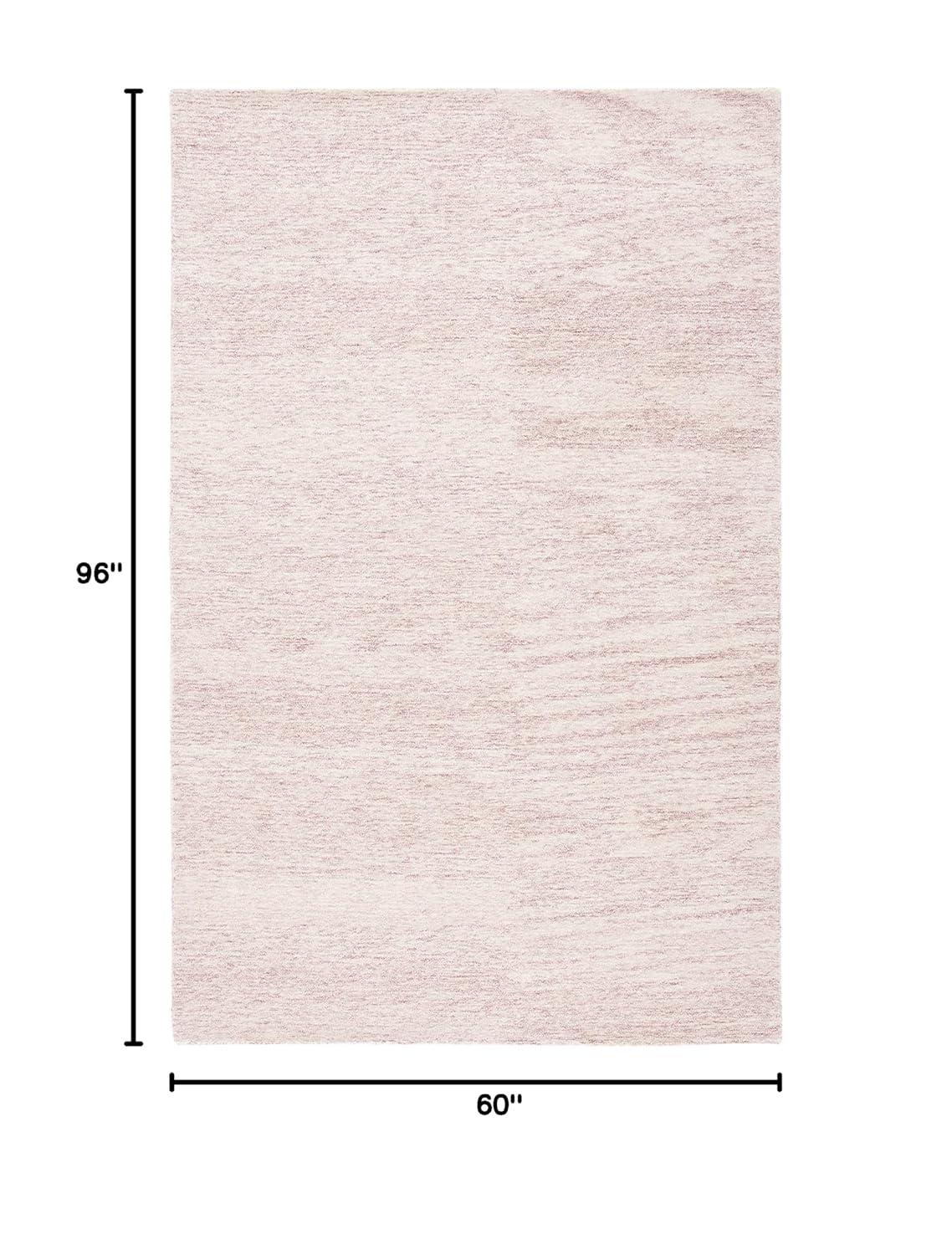 Metro MET867 Hand Tufted Indoor Area Rug - Pink/Ivory - 5'x8' - Safavieh