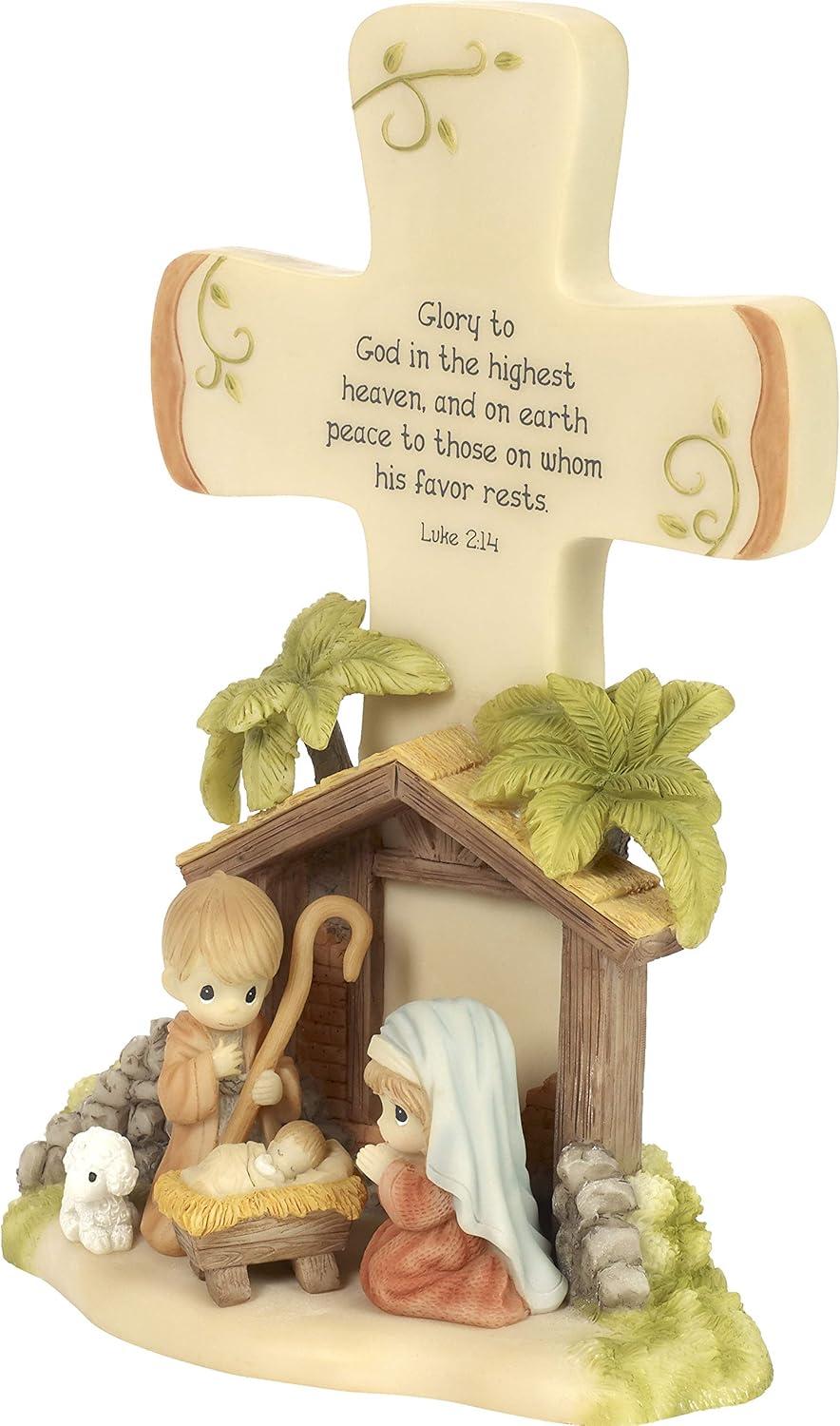 Precious Moments" O Come Let Us Adore Him Nativity Advent Calendar (Set of 26), Multicolor