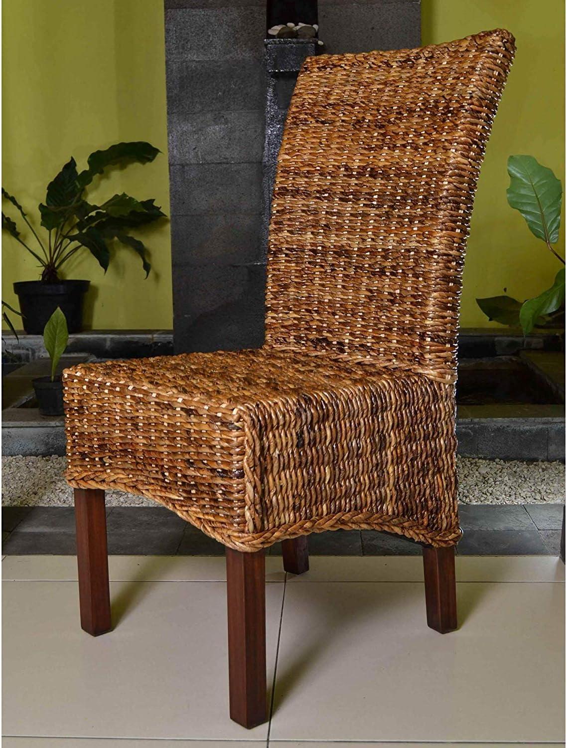 International Caravan Bali Arizona Woven Abaca Dining Chair (Set of 2)