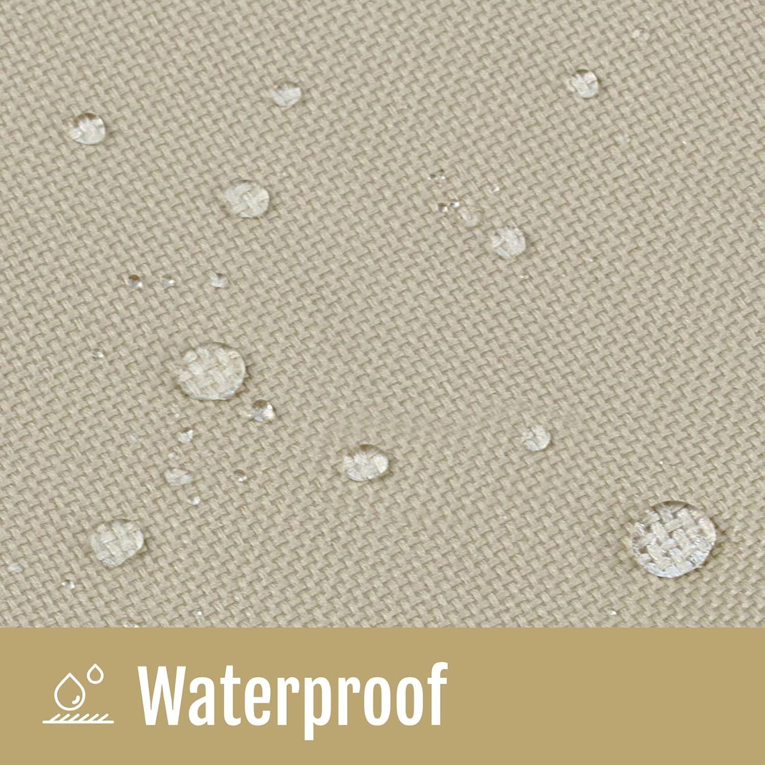 Porch Patio Swing Seat Cover, Bench Swing Replacement Covers, 600D Thicken Oxford Waterproof Fabric Swings Seat Cover for Outdoor Garden Swings Chair 45.3x18.9x18.9inch(Beige-S)