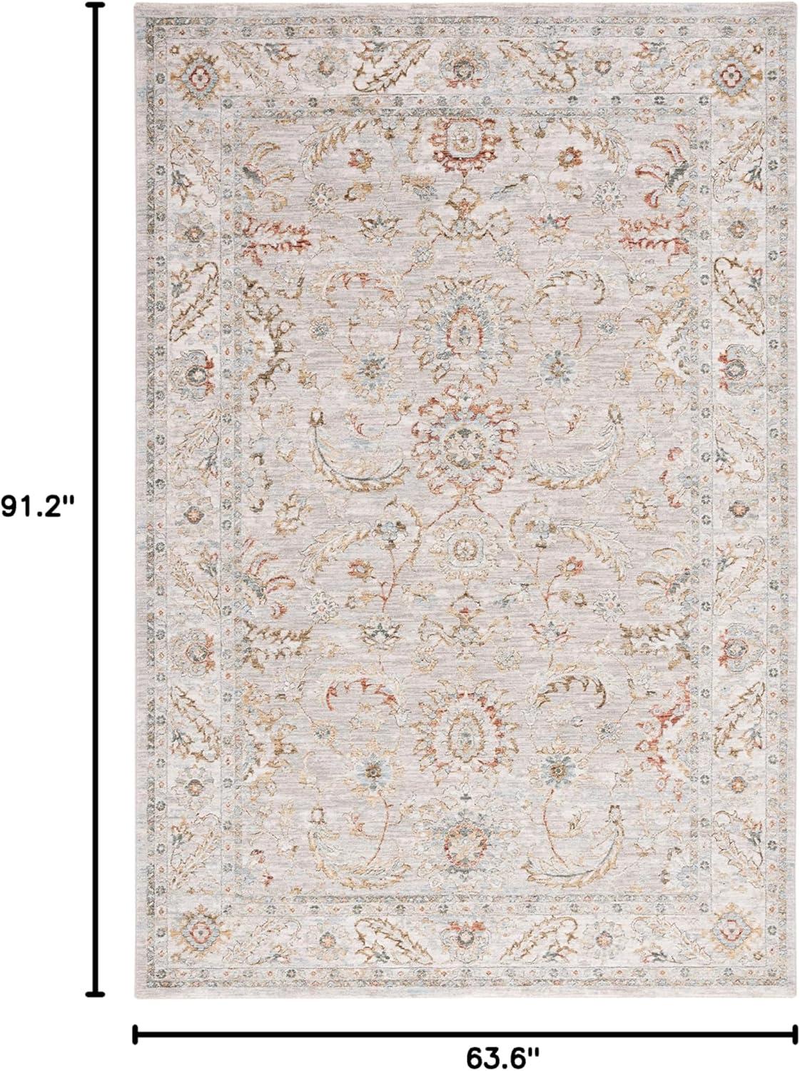 Hamilton HLT108 Power Loomed Area Rug - Gray/Gold - 5'3"x7'6" - Safavieh.