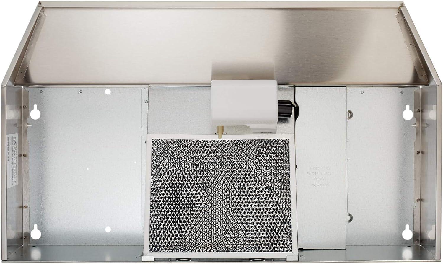 Broan Steel Ductless (Non-Vented) Under Cabinet Range Hood with Charcoal Filter