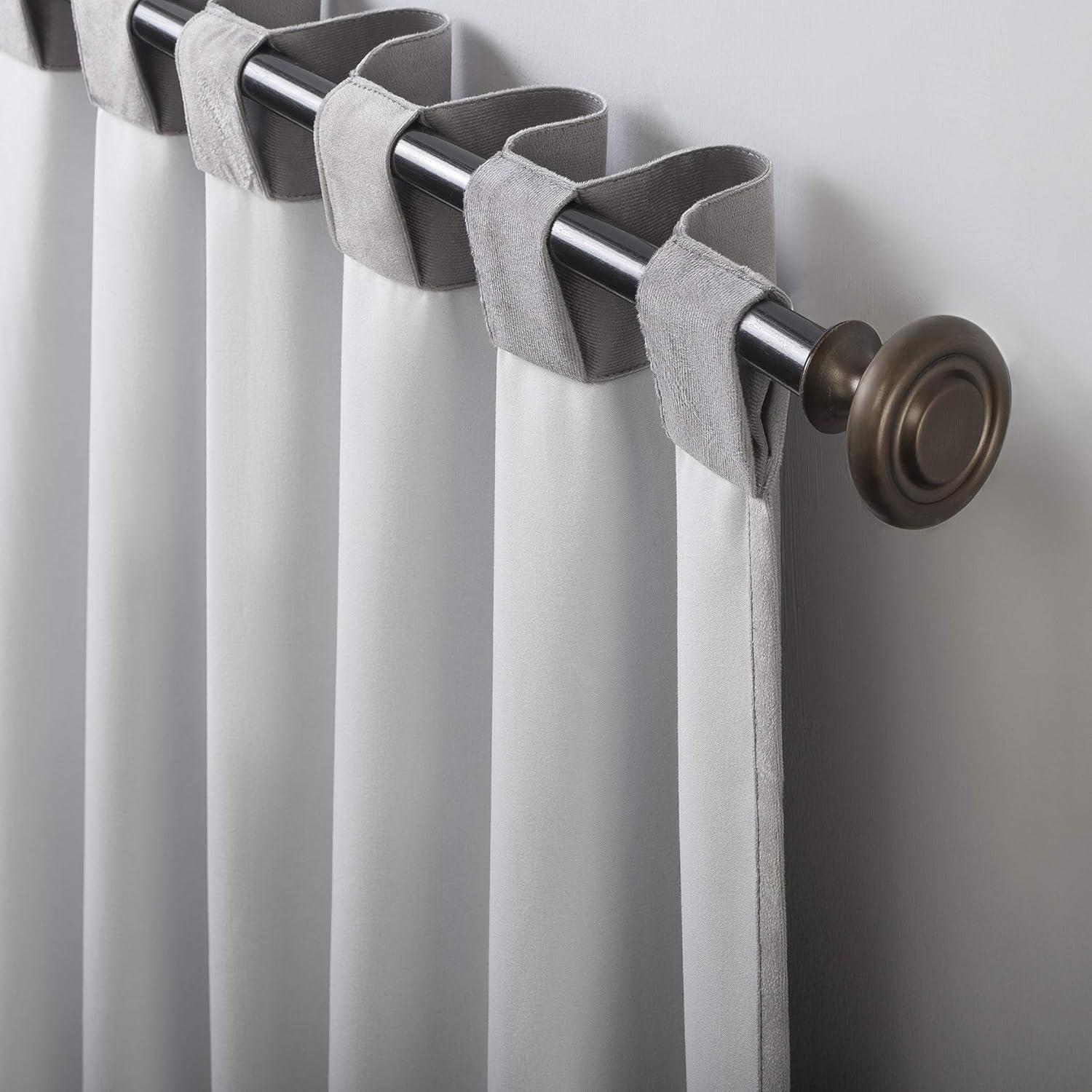 Sun Zero Velvet Noise Reducing Thermal Extreme 100% Blackout Back Tab Curtain Panel