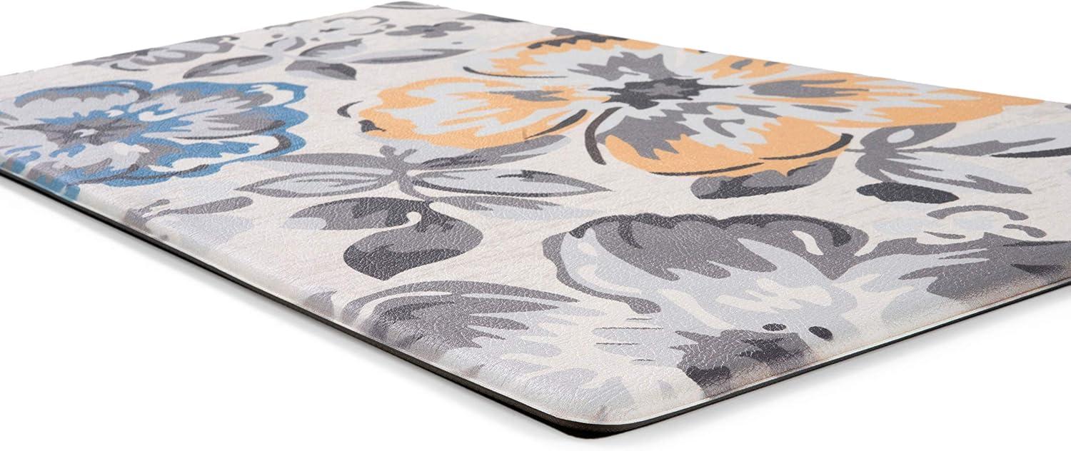 World Rug Gallery Modern Floral Anti Fatigue Standing Mat