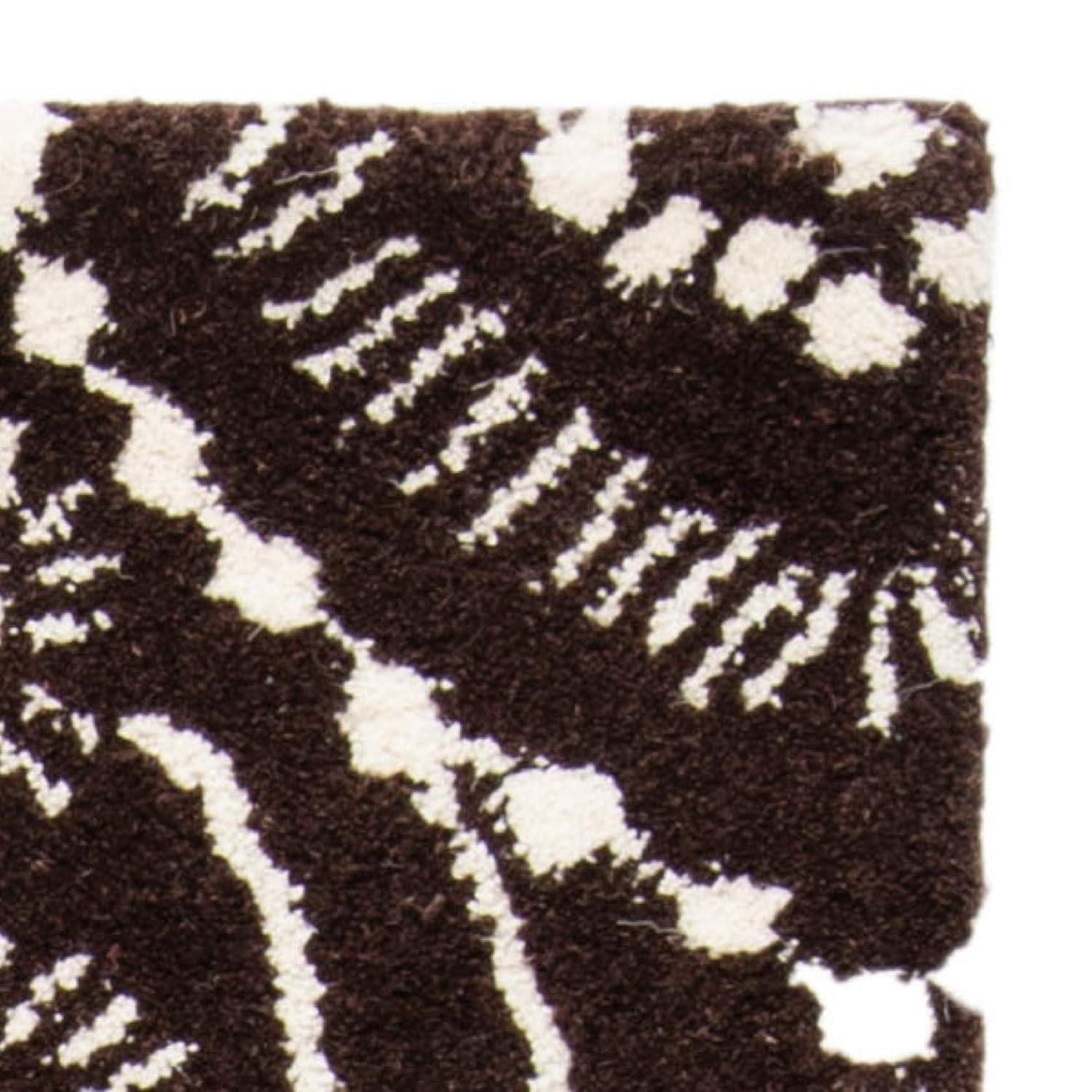 Wyndham WYD372 Hand Tufted Indoor Area Rug - Brown/Ivory - 5'x8' - Safavieh.