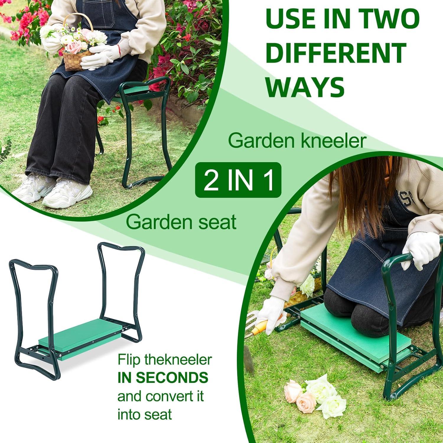 Garden Kneeler - Multi-Functional Gardening Seat and Kneeler