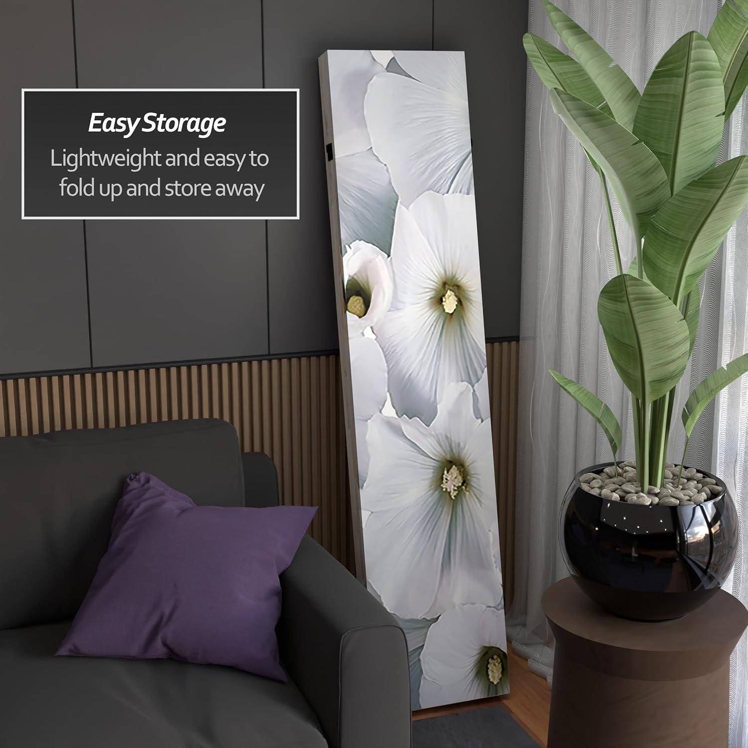 Red Lantern 6 ft. Tall Floral Double Sided Room Divider, 71 inches high and 3 Panels wide
