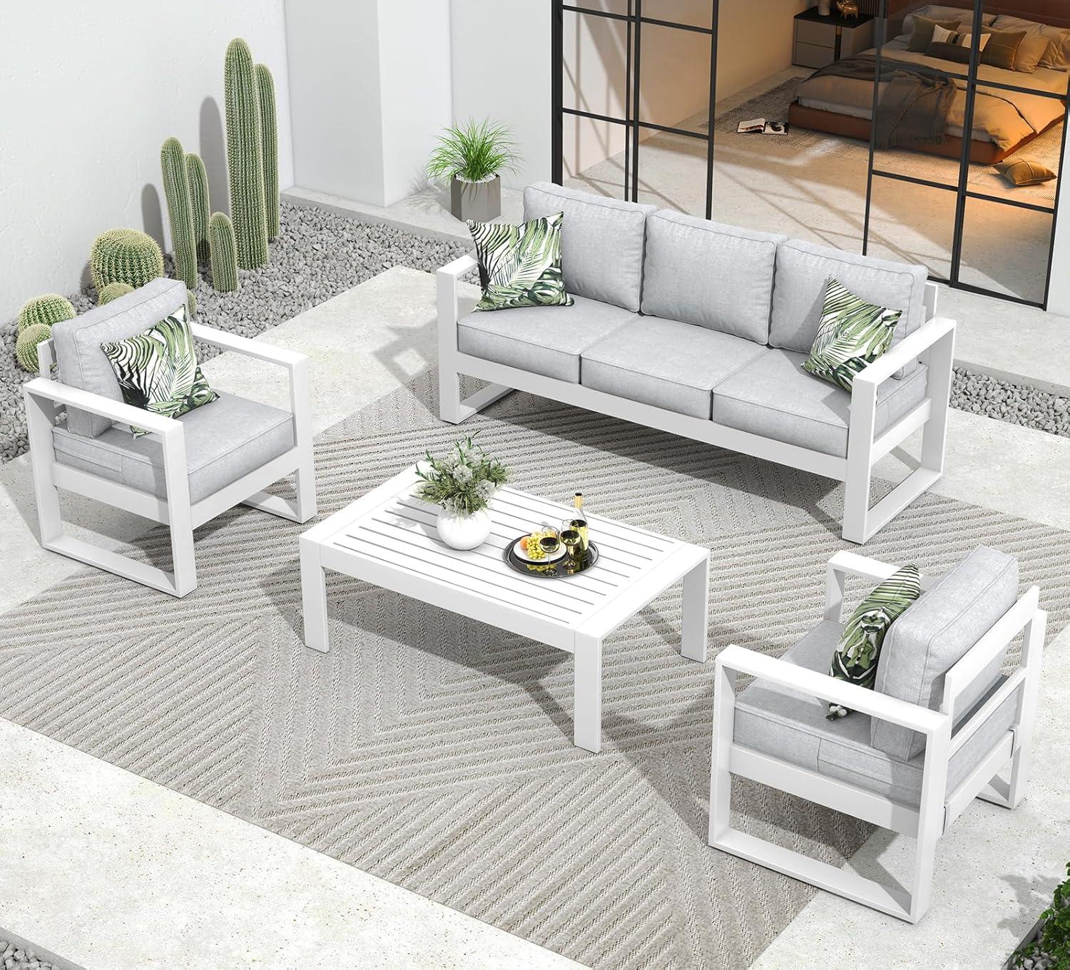 Standalone Product 73'' Metal Outdoor Patio Sofa