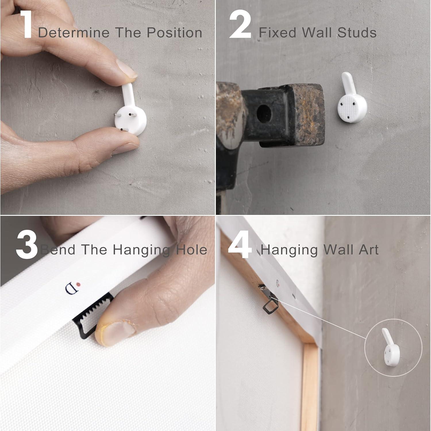 Modern Black Framed Highland Cow Wall Art Minimalist Bathroom Wall Decor Cute Funny Animals Artwork Canvas Prints Ready to Hang for Guest Bathroom, Hotel, Condo, Kids Bathroom, 12”x16”