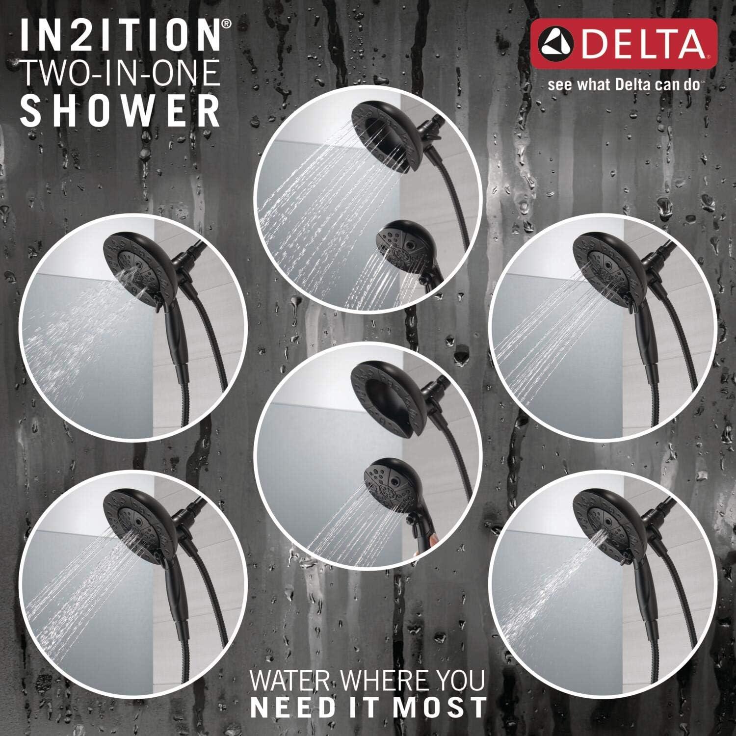 Vesna Single-Function Tub Shower Faucet Set, Shower Trim Kit with In2ition Shower Head and Valve