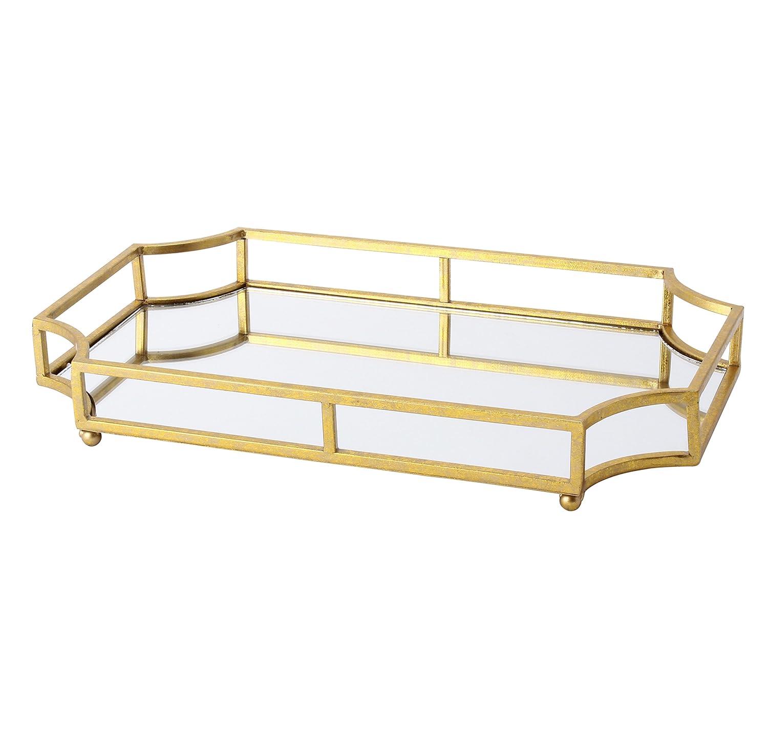 Kate and Laurel Ciel Tray, 12x18, Gold